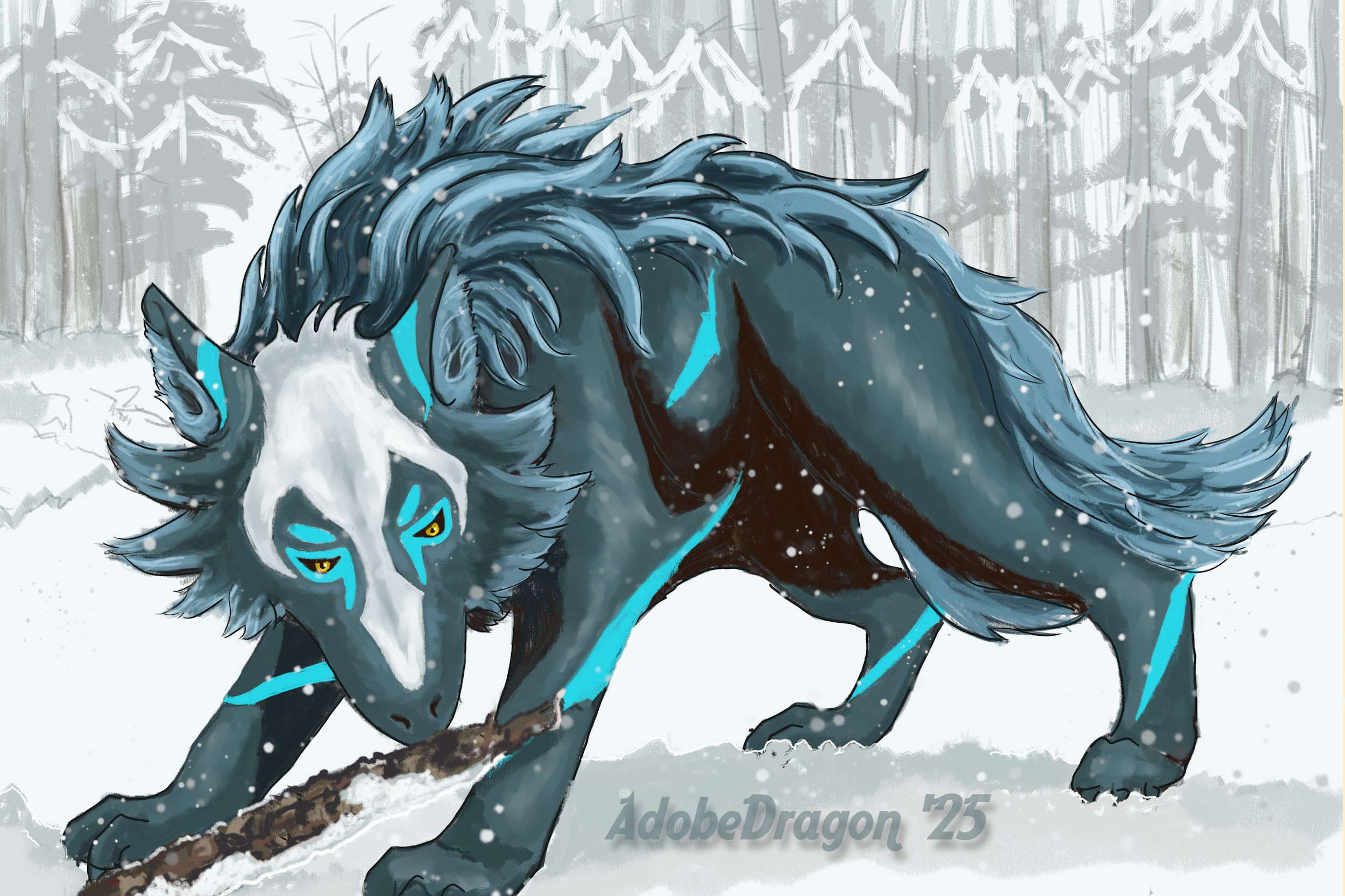 Kosmo the space wolf from Voltron: Legendary Defender. Fanart.